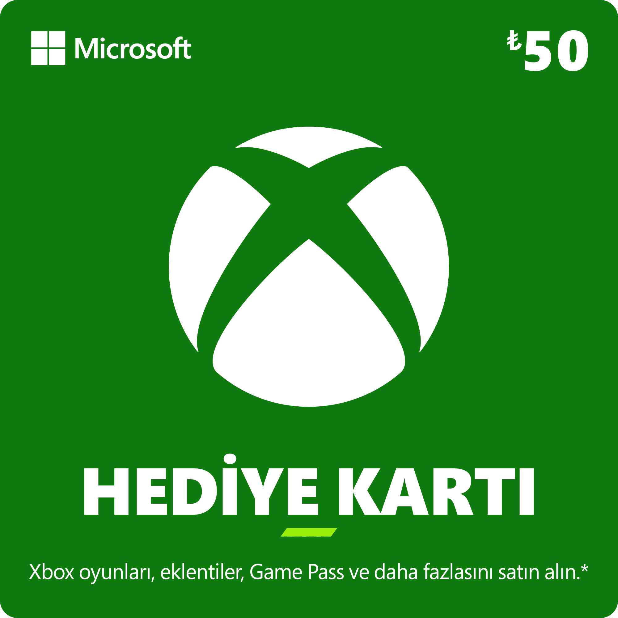 Xbox Hediye Kartı 50 TL
